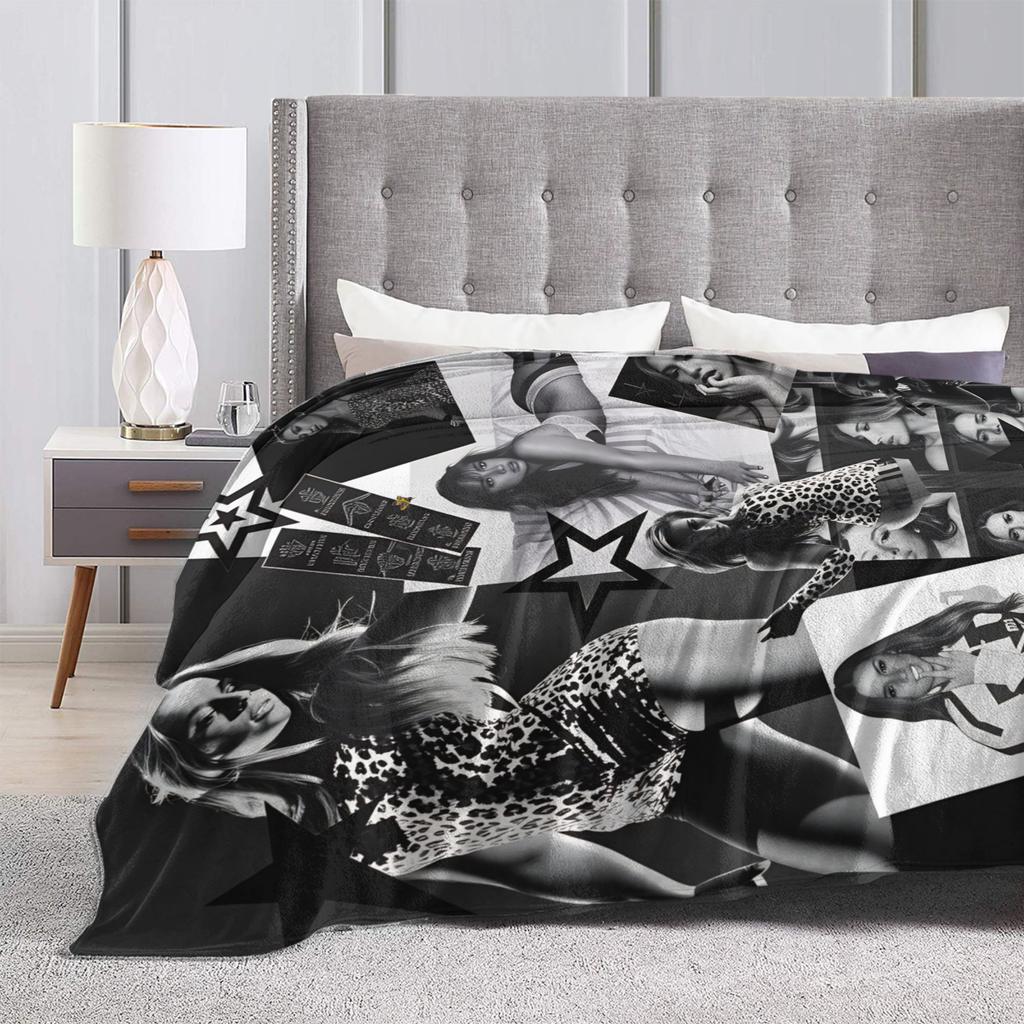 Coperta di Flanella Tate McRae Cantante Canadese Coperta Morbidissima per Divano Letto Viaggio Copriletto Novità Copri Divano Letto