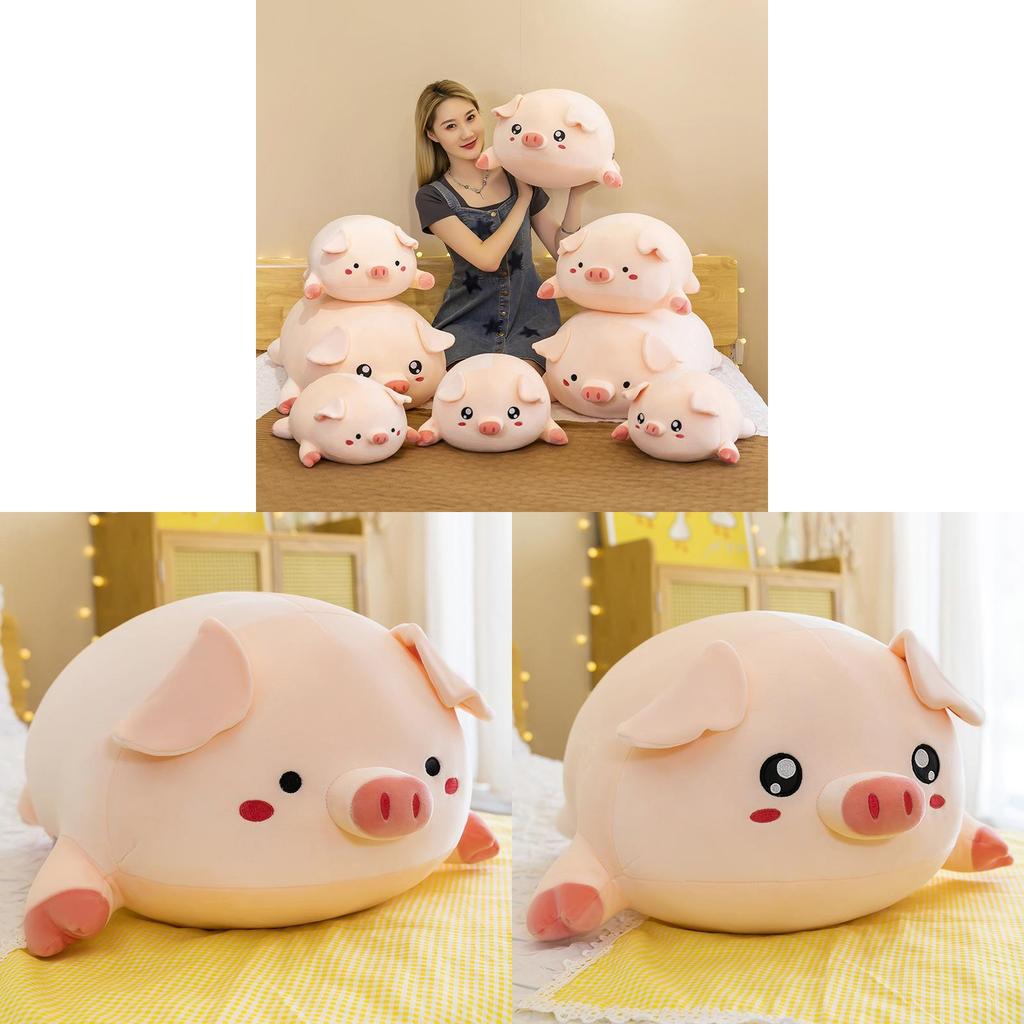 Plush Pig Pillow With Soft Fiber Cotton Filling For Kids And Adults