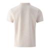 Mens Short Sleeve Waffle Knit Polo Shirt With Double Pockets