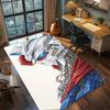 Washable Gundam Floor Mat Large Area Non Slip Rug Bedroom Gamer Room Decor