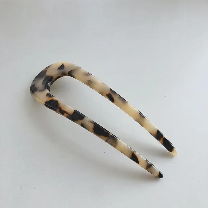 

Французско-японская заколка для волос в форме U из панциря черепахи в корейском стиле