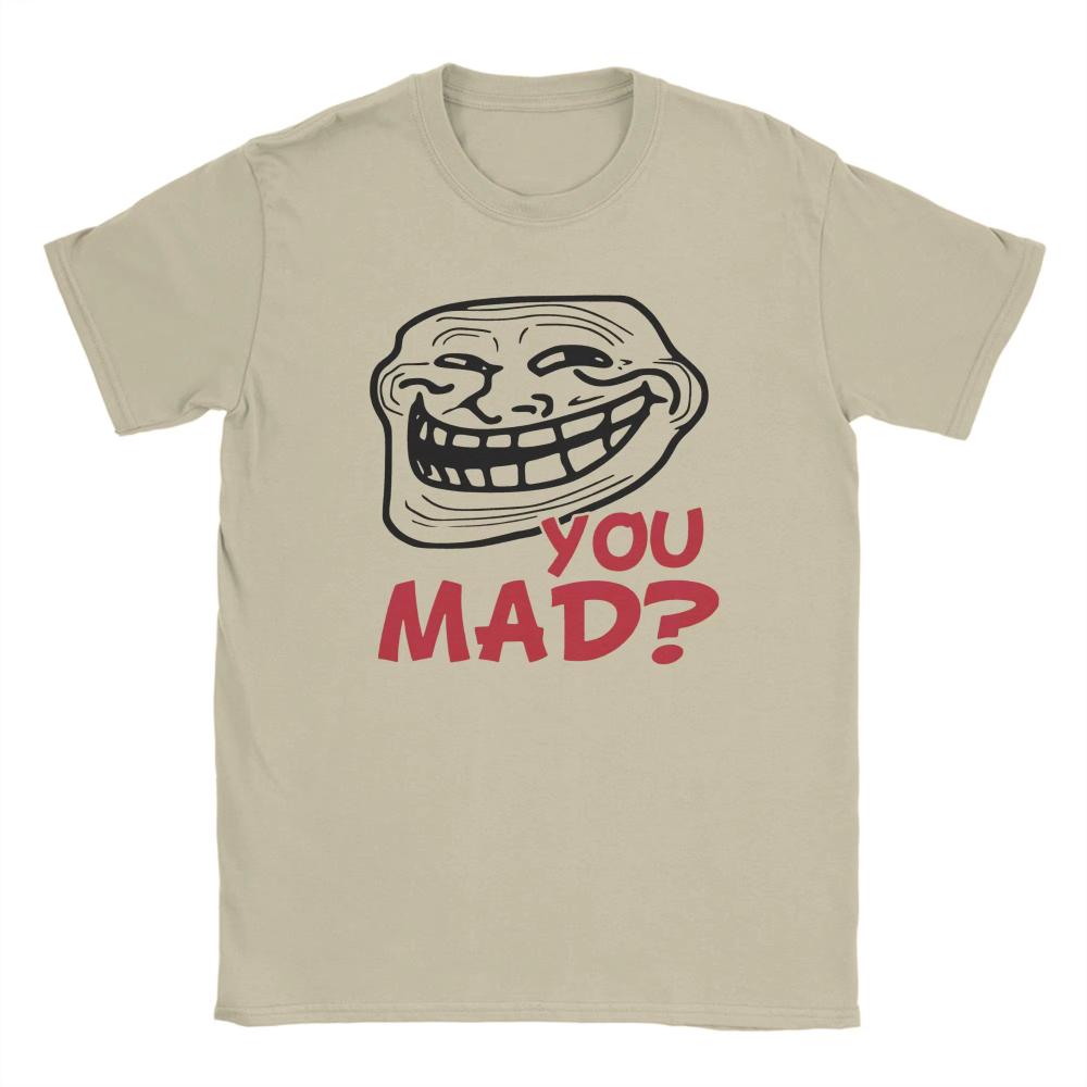 Mens Women TShirts You Mad Troll Face One More Thisu Funny Cotton Tees Short Sleeve Trollface Male T Shirts Round Neck Clothes