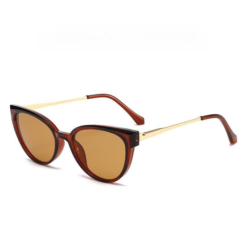 Outdoor Sports UV Resistant Driving Sunglasses for Women Fashion Cat Eye Luxury Design Eyewear Female High End Sunscreen Goggles