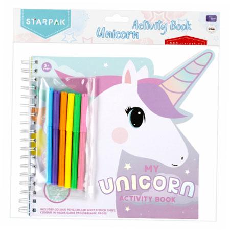 Unicorn Creative Kit: Coloring Page, Stickers, Template, Markers 497702