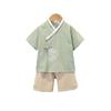 Kids Summer Hanbok Two-piece Suit Boys Girls Short-sleeved Chinese Style Tang Suit Thin Breathable June 1 Performance Show Clothes Set