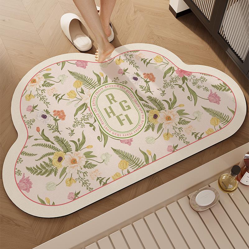 

Высококачественный неровный нескользящий коврик для ванной из диатомовой земли - Водопоглощающий, быстросохнущий коврик для ног 40*60cm (Thin 2.5mm Tech Fabric)