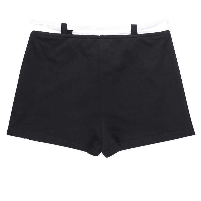 Y2K European and American women's lace up slim fit street girl half skirt hollowed out casual solid color short skirt