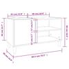 Record Cabinet Black 84.5 x 38 x 48 cm Engineered Wood