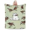 Simons Katze Decken Qualität Warm Weich Bettwäsche Überwürfe Winter Kinder Couch Sessel Sofa Bett Flauschige Tagesdecke