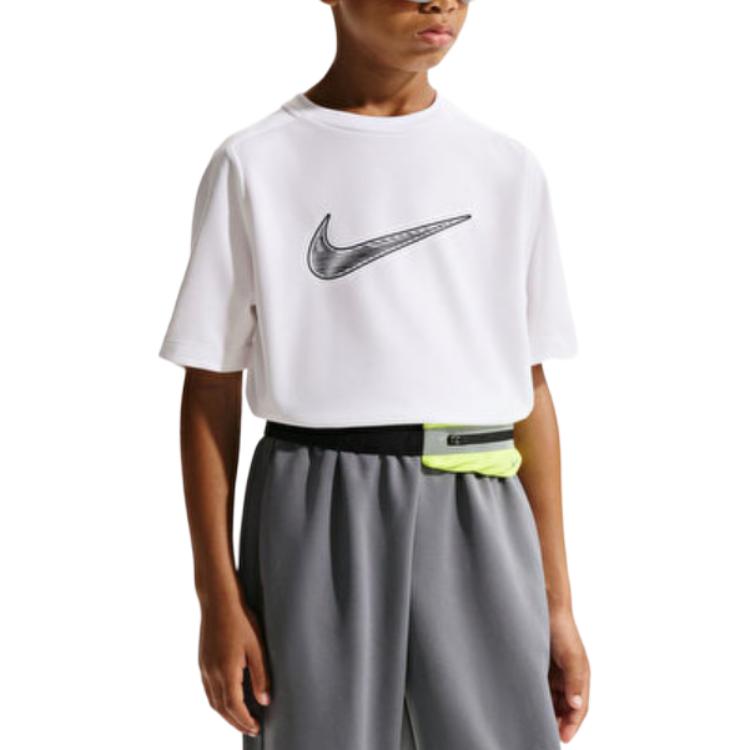 Nike Dri-Fit T-Shirt Round Neck Logo Short Sleeve Pullover Kids tops IF2430-100