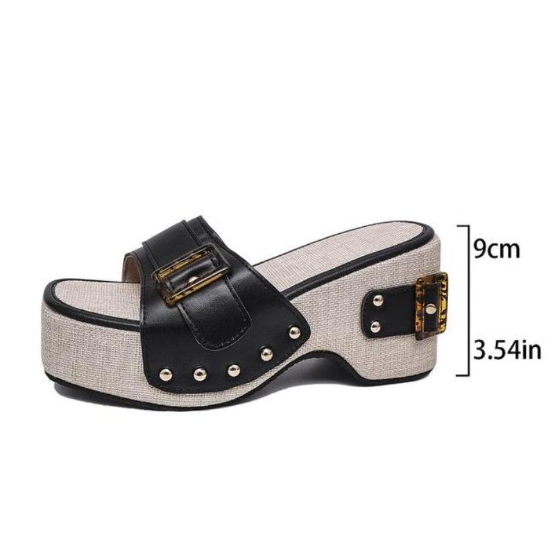 Fashion Summer Women Wedge Sandals Premium Orthopedic Open Toe Sandals Vintage Anti-slip Leather Casual National Style Shoes for Women