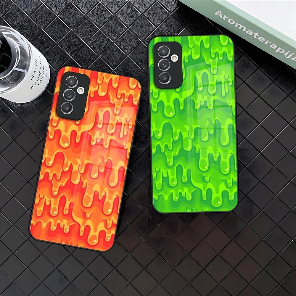 Slime Pattern Phone Case for Samsung A15 A25 A35 A55 A14 A12 A22 A32 A52 A11 A21 A31 A51 A05 A24 A34 A54 A13 23 A33 A53