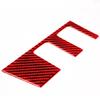Fit For Honda Civic Coupe 13-15 Red Carbon Fiber AUX Power Outlet Panel Cover