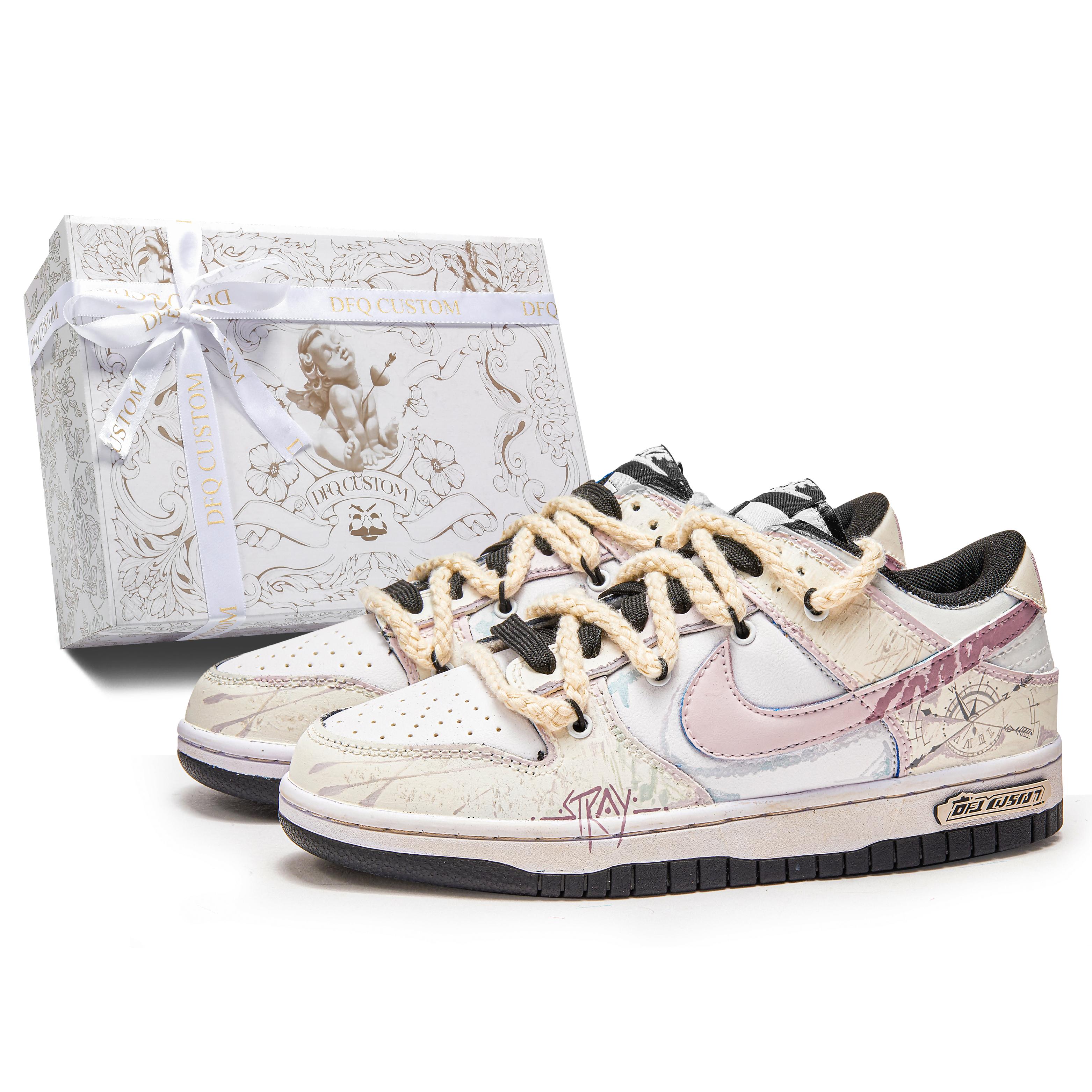 

Nike Dunk Box, Twin Set Cushioning Quick Dry Abrasion Resistant Balance Low top Skateboard Shoes Unisex DD1391-100(TeamM--BOX) 40