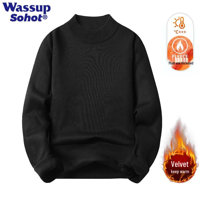 Wassup Sohot Japanese-Style Oversized Mock Neck Sweater