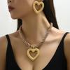 3Pc Summer Ocean Jewelry Set for Women-Starfish Shell Heart Necklace&Earrings,Beach Vacation Party Gift,Dainty Adjustable Chain