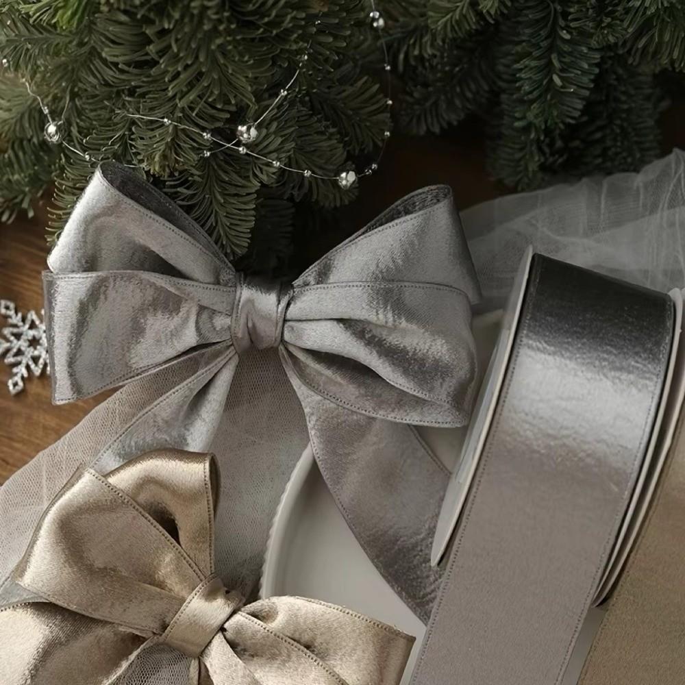 2.5cm Wide Silk Velvet Ribbon Double-sided Gift Wrap Tie Floral Arrangements