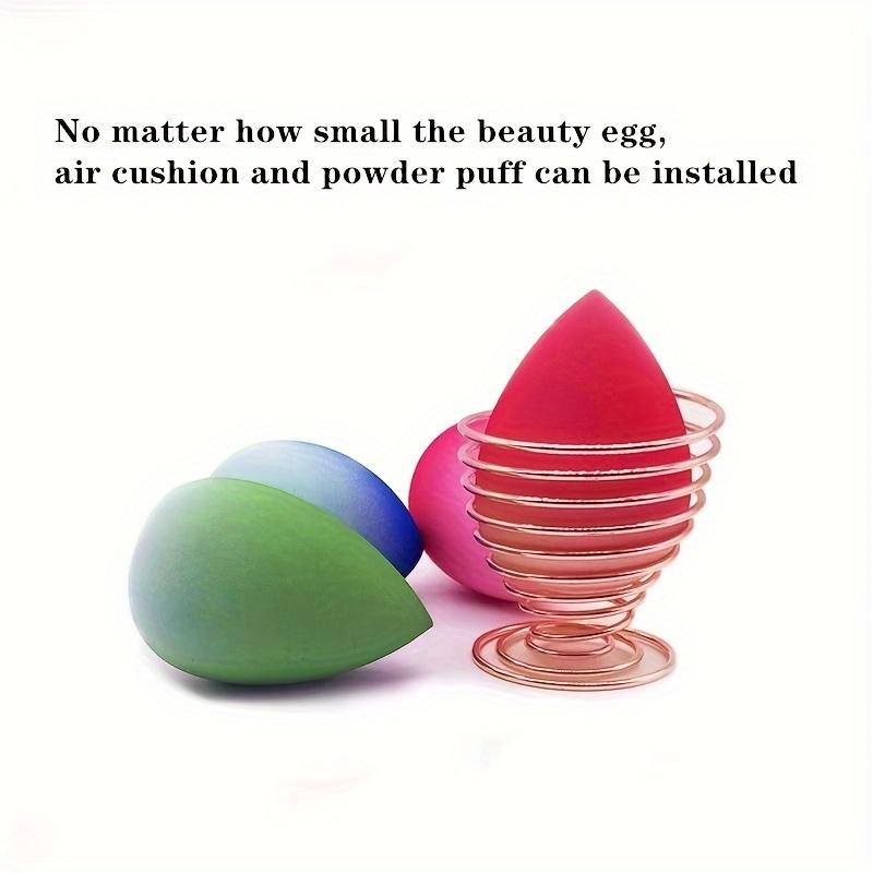 Elegant Stainless Steel Beauty Sponge Stand - Hygienic, Space-Saving Makeup Egg Holder & Dryer