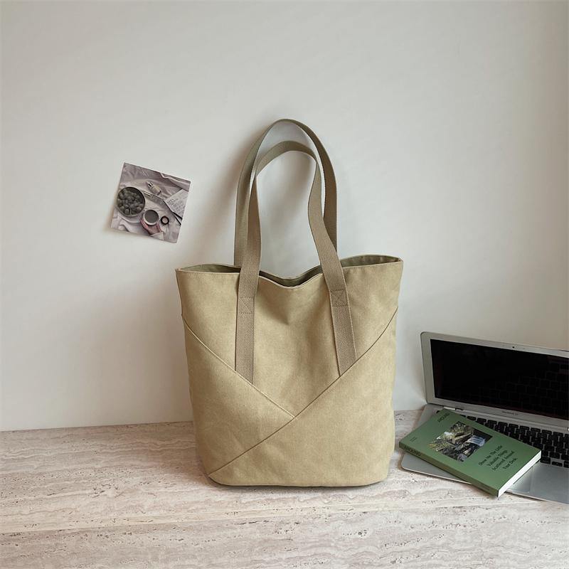 Borsa a Spalla Monocolore da Donna Borsa Tote di Grande Capacità