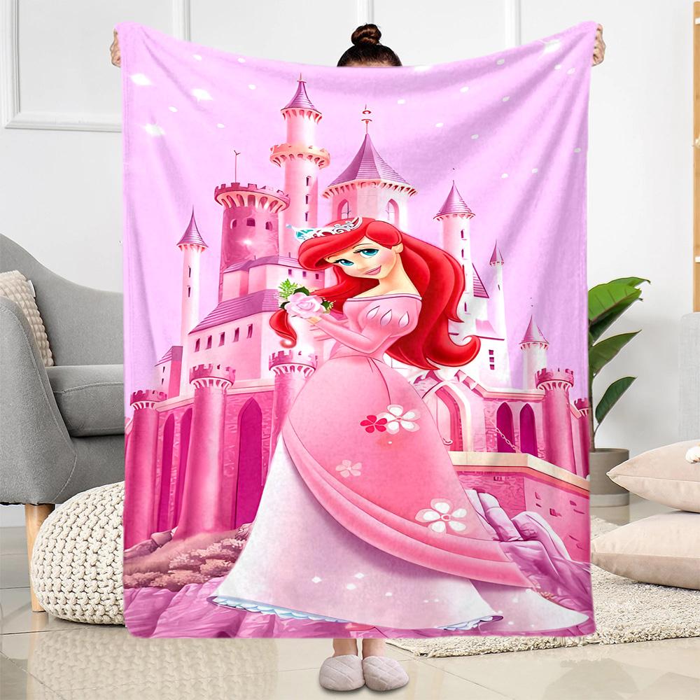Underwater Mermaid Adventure Flannel Blanket-Soft and Suitable for Sofas,Beds,Offices,Travel,All Seasons,Great Gift for Holidays and Birthdays.