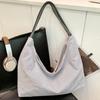 Striped Canvas Large Capacity Tote Bag Women's Shoulder Bag