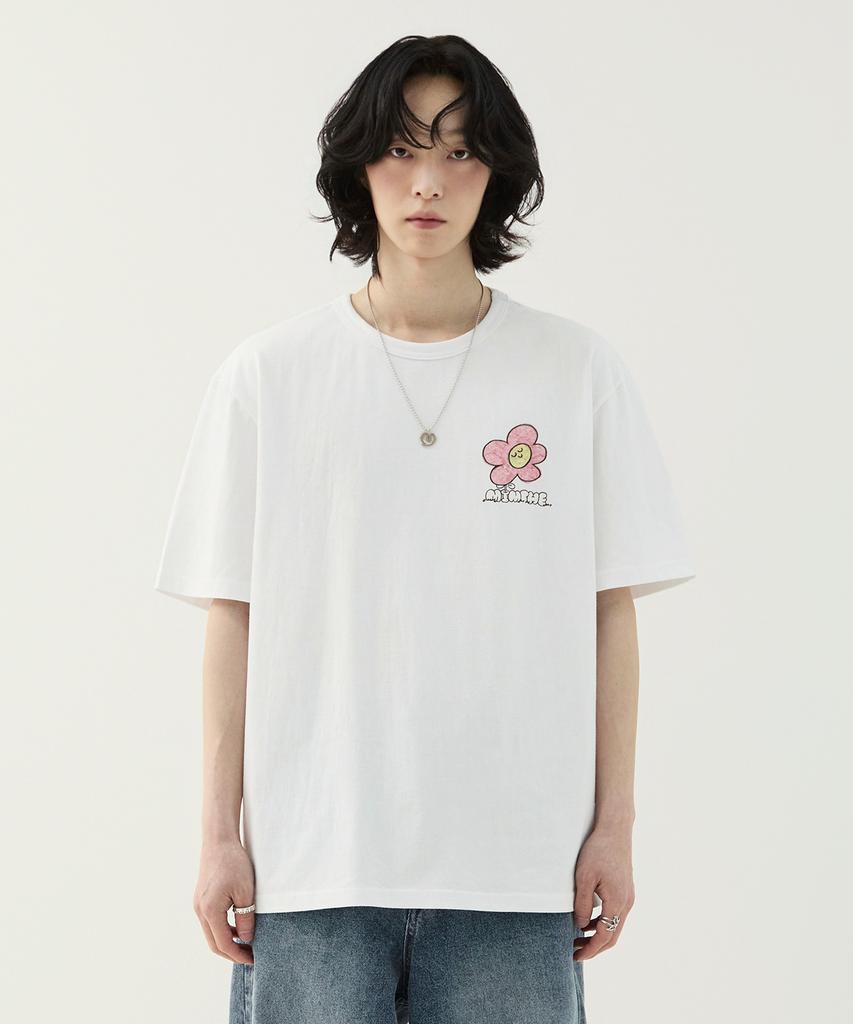 Mimdeowodeulobeu Bureu X Mimthe Flowerpot T-Shirt_Black