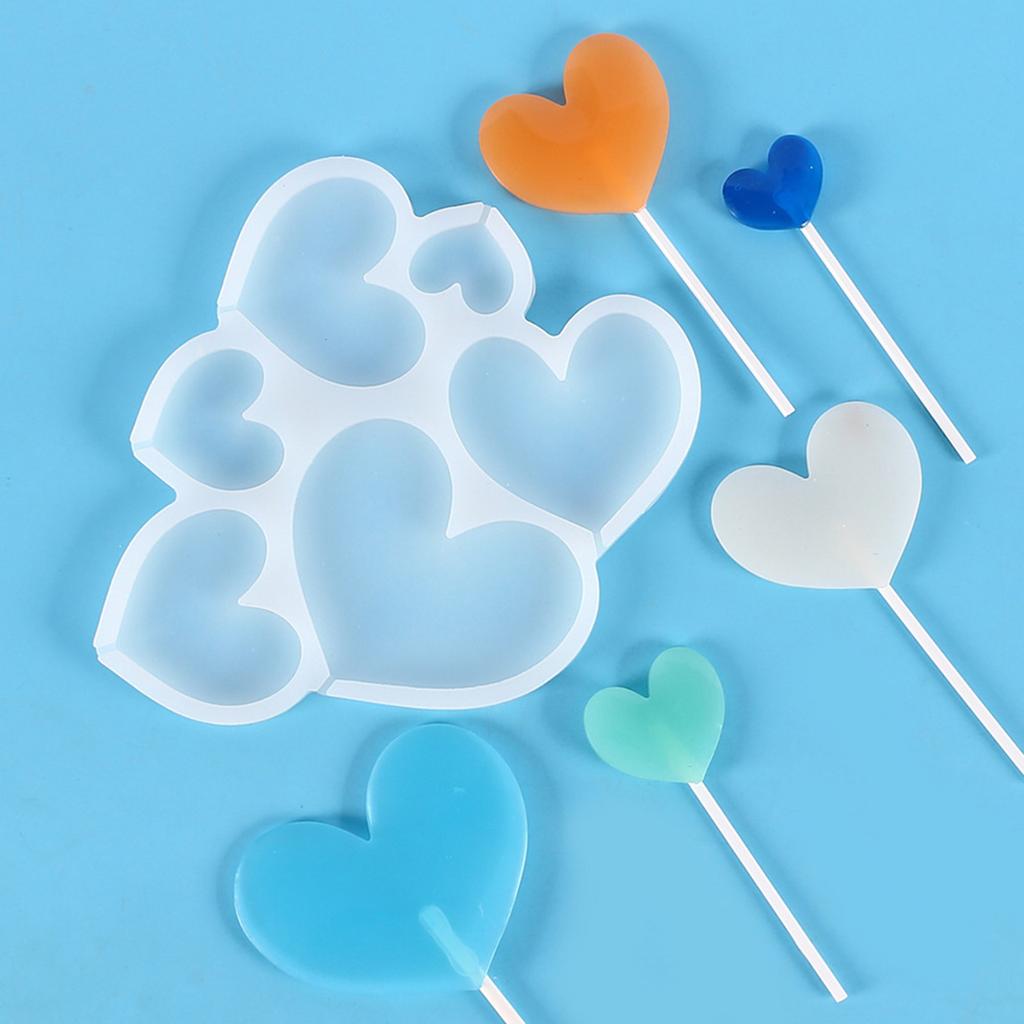 Various Shapes Silicone Lollipop Mold Jelly Chocolate Cake Decoration Mold Kitchen Baking Accessories Epoxy Gum