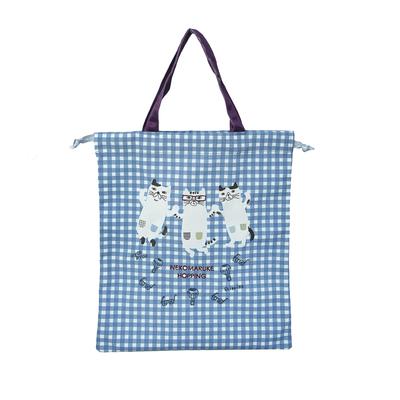 Cat Maruke Drawstring Bag BL [Kusuguru Japan]