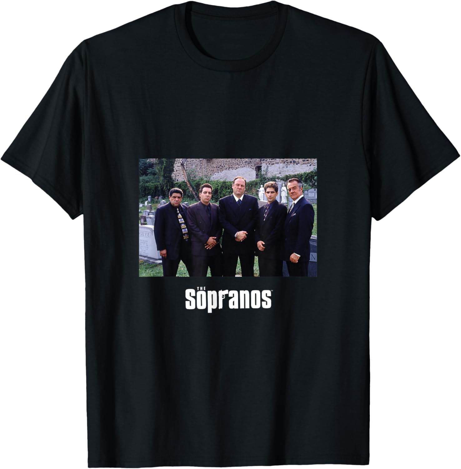 

The Sopranos Iconic Cast Cemetery Photo TV Series PAPL2589 T-Shirt 5XL різнокольоровий