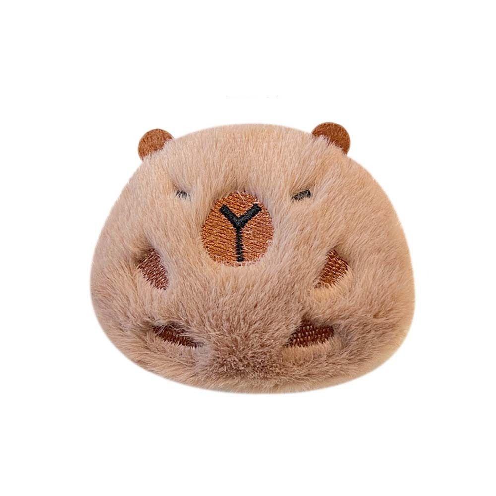 Backpacks Pendant Capybara Plush Doll Brooch Cloth Stuffed Doll Badge  Decoration