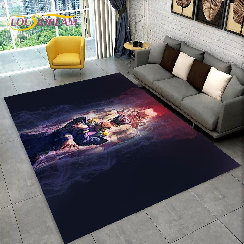 Anime Jojo's Bizarre Adventure  Area Rug,Carpet Rug for Living Room Bedroom Sofa Doormat Decoration, Kid Play Non-slip Floor Mat
