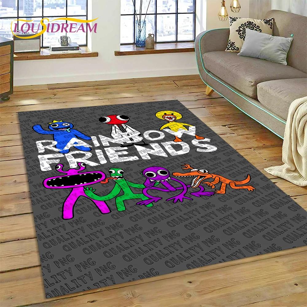 

27 Style 3D R-Rainbows Friends Cartoon Carpet Rug for Home Living Room Bedroom Sofa Doormat Decor,kids play Non-slip Floor Mat 40x60cm( 15x23in )