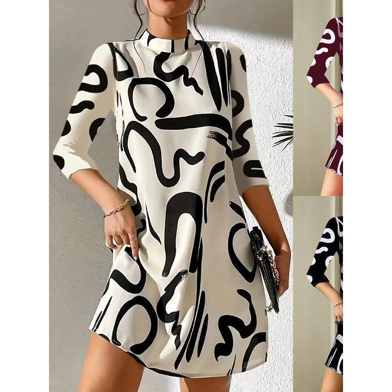 Women's Fashion Summer Spring 1/2 Sleeves Sleeve  Casual Dresses