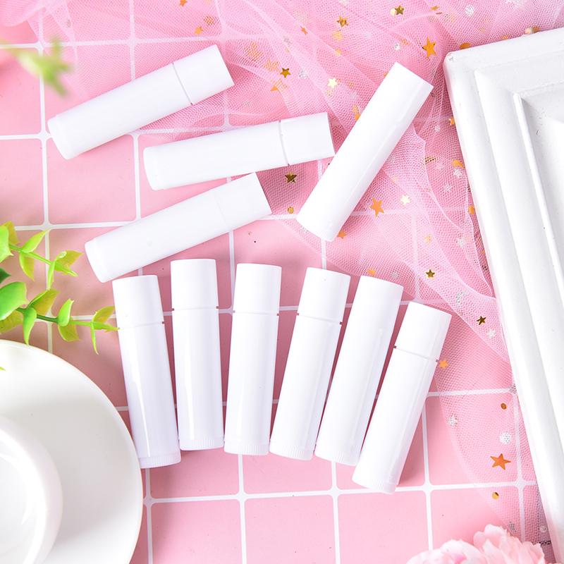 

10шт 5G 7 цветов помада тюбик контейнеры для бальзама для губ пустые косметические контейнеры белый