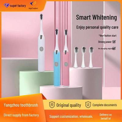 Wiederaufladbare Ultraschall-Elektrozahnbürste für Erwachsene - Hochfrequente Vibration, Tiefenreinigung, Aufhellung