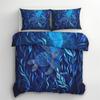 Microfiber Adults Sea Turtle Duvet Cover Double 3D Blue Turtle Watercolored Printed 2 Pieces Bedding Set For Boys And Girls