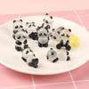 Glowing Panda Mini Figurines Miniature Panda Micro Landscape Ornament Glowing In Dark Miniature Flower Potted Decor(5pcs/set )