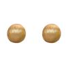 Unique Brushed Metal Oval Stud Earrings - Fashionable, Simple Design with Personality