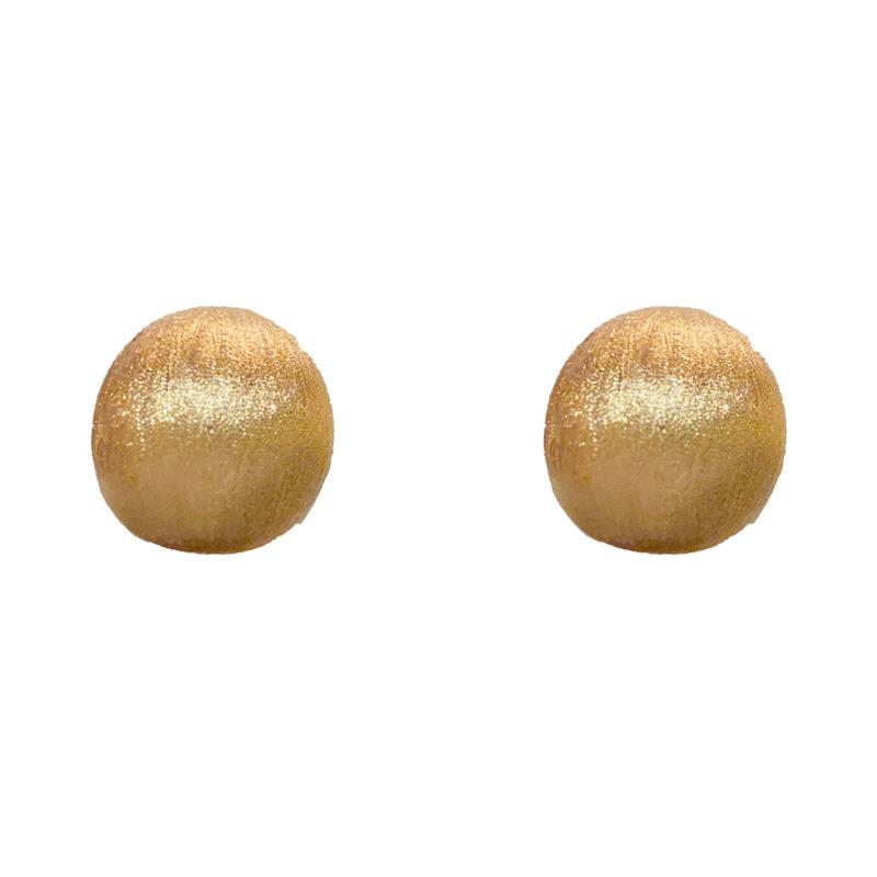 Unique Brushed Metal Oval Stud Earrings - Fashionable, Simple Design with Personality