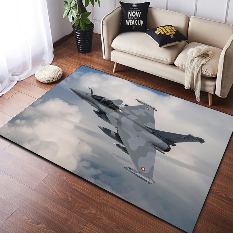 

Fighter Rafale Килим Кухонний килимок Придверний килимок Спальня Декорування підлоги Вітальня Килим Ванна кімната Протиковзкий 40cm by 60cm