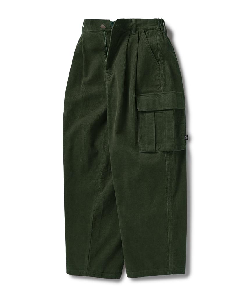 Peullukeu Corduroy Cargo Pants Khaki Fpt115
