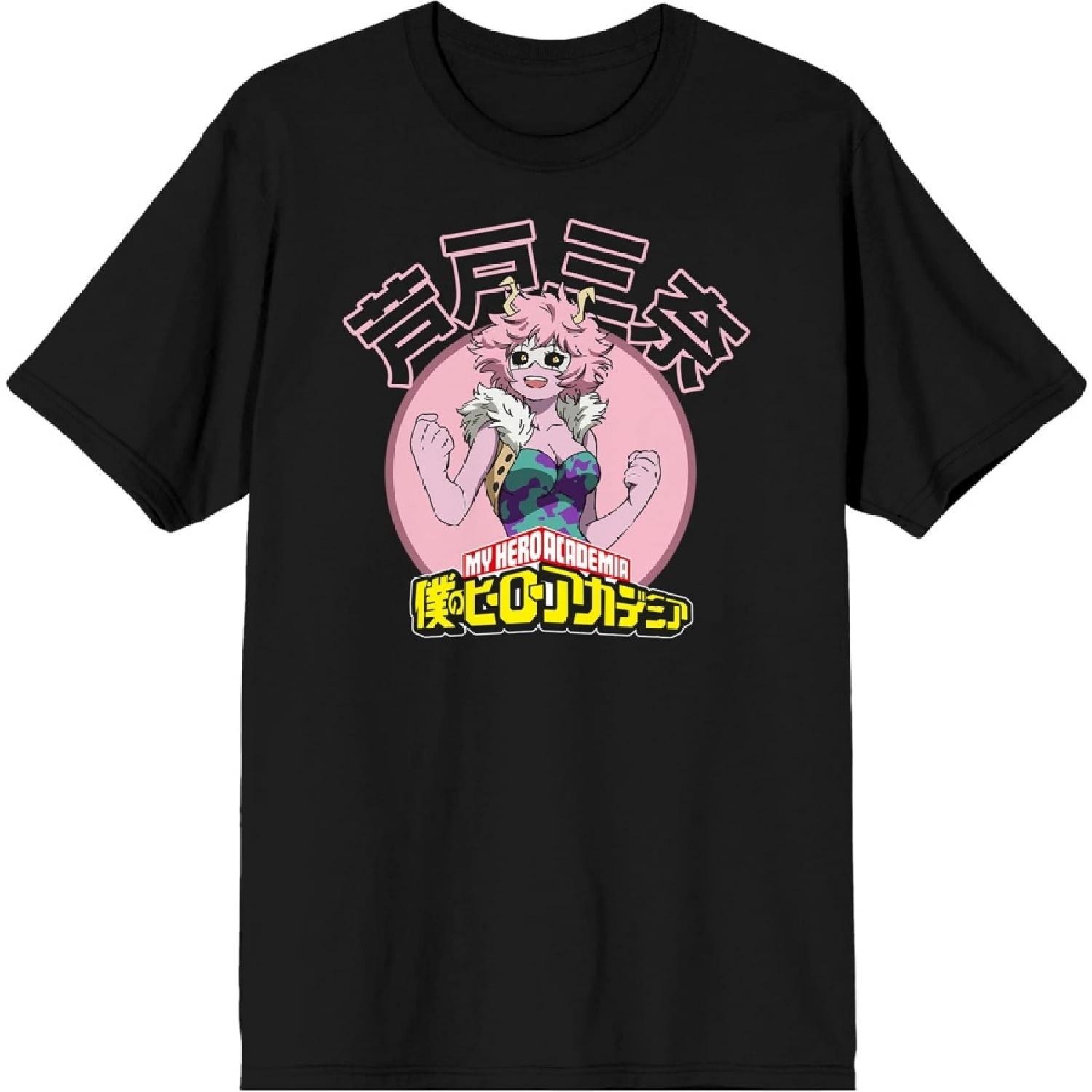 My Hero Academia Pinky Logo Men s Black Tshirt XXXXXL разноцветный