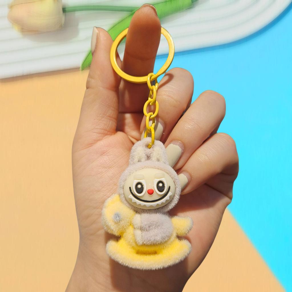 Keychain DIY Jewelry Accessories Three-dimensional Doll Cute Grain Tide Play Car Bag Pendant