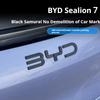For BYD Sealion 7 Black Front Emblem Modification Black Warrior Car Badge Covering Styles Logo