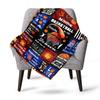 Basketball Theme Home Customize Your Name Blankets Comfortable Soft Lightweight Allseason Multipurpose Blanket For Picnics Sofas Offices Beds Living