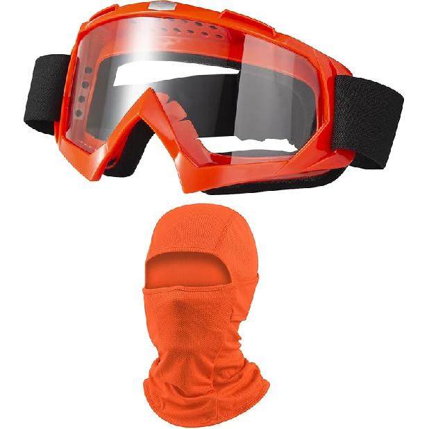 Dirt Bike Goggles ATV Off-Road Riding Motorcycle Motocross Glasses With Sun UV Protection Balaclava Full Face Cover