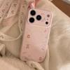 Cute Pink Bear Heart-Shaped Magnetic Stand and Bear Phone Case for iPhone 16, iPhone 17, and iPhone 17 Pro Max