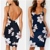Premium Floral Summer Fashion Dress For Women Sexy Backless Bodycon Slip Dress
