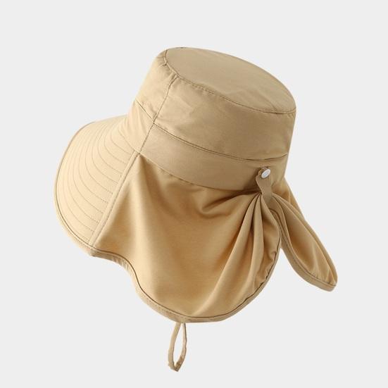 Large Brim Bucket Hat, Outdoor UPF 50+ UV Sun Protection Hat, Waterproof Breathable Face Neck Flap Cover Folding Sun Hat for Men, Women