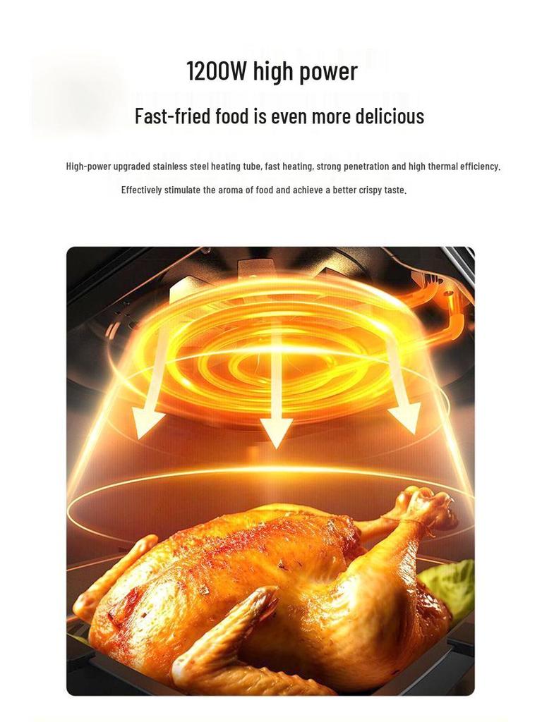 Camel Multifunctional Air Fryer - Large Capacity Oil-Free Automatic Oven
